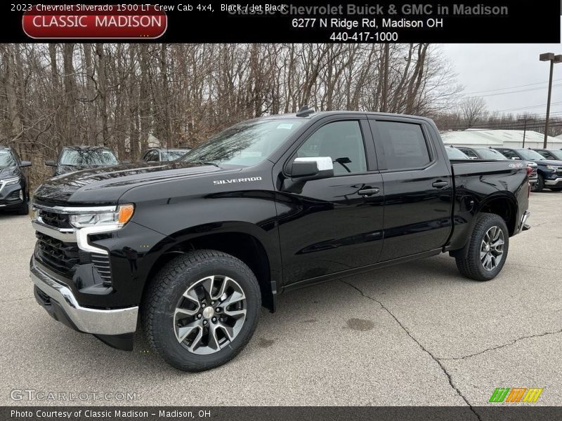 Black / Jet Black 2023 Chevrolet Silverado 1500 LT Crew Cab 4x4
