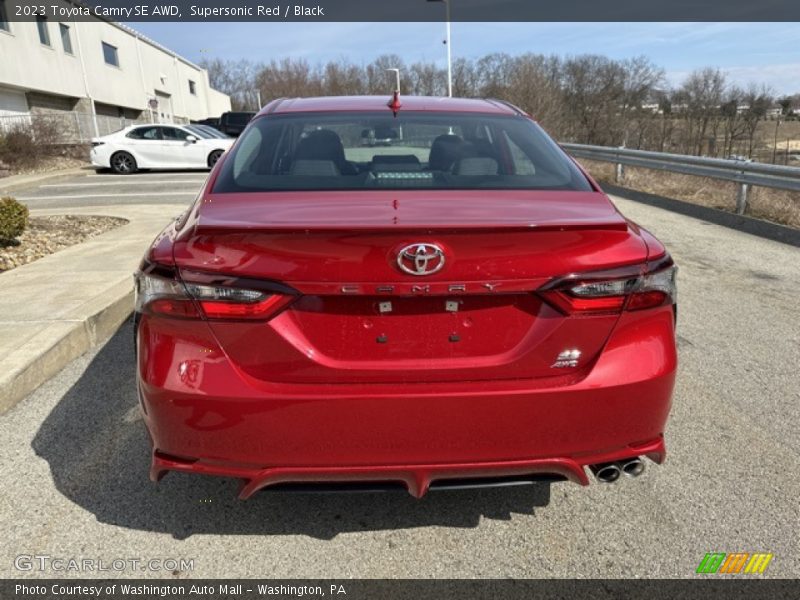 Supersonic Red / Black 2023 Toyota Camry SE AWD