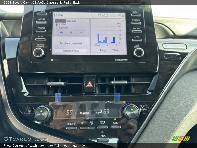 Supersonic Red / Black 2023 Toyota Camry SE AWD