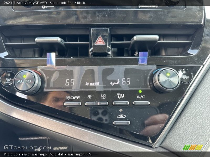 Supersonic Red / Black 2023 Toyota Camry SE AWD