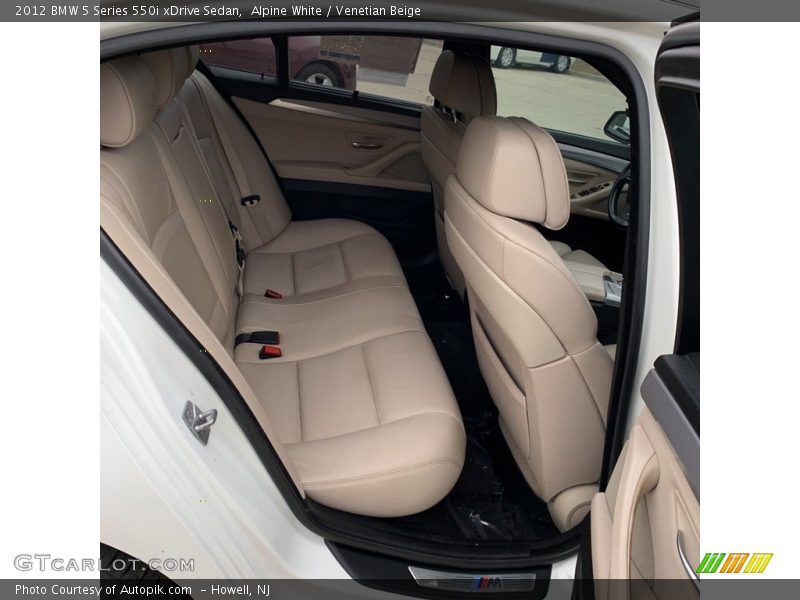 Alpine White / Venetian Beige 2012 BMW 5 Series 550i xDrive Sedan