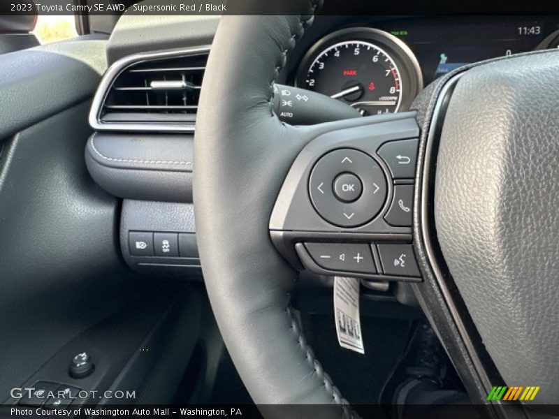 Supersonic Red / Black 2023 Toyota Camry SE AWD