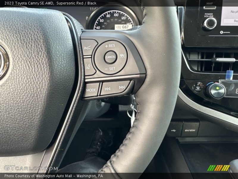 Supersonic Red / Black 2023 Toyota Camry SE AWD