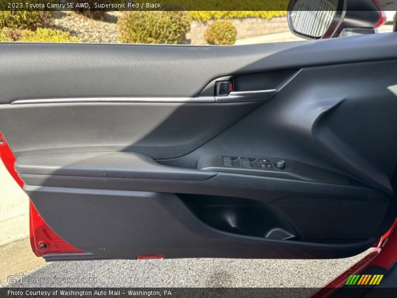 Supersonic Red / Black 2023 Toyota Camry SE AWD