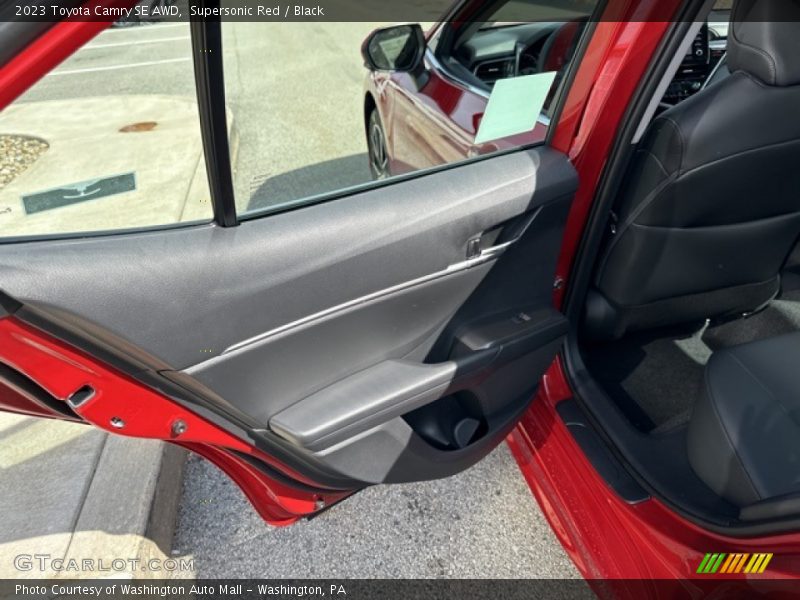 Supersonic Red / Black 2023 Toyota Camry SE AWD