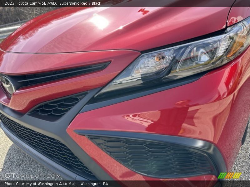 Supersonic Red / Black 2023 Toyota Camry SE AWD