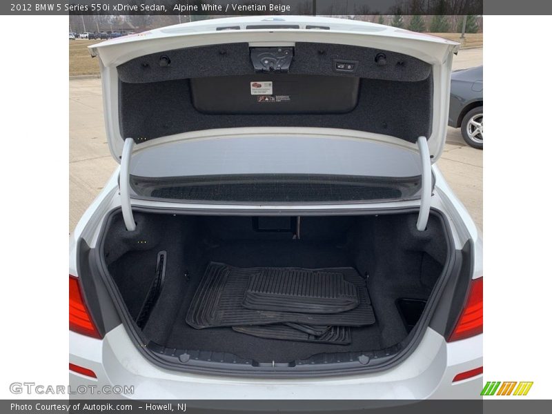 Alpine White / Venetian Beige 2012 BMW 5 Series 550i xDrive Sedan