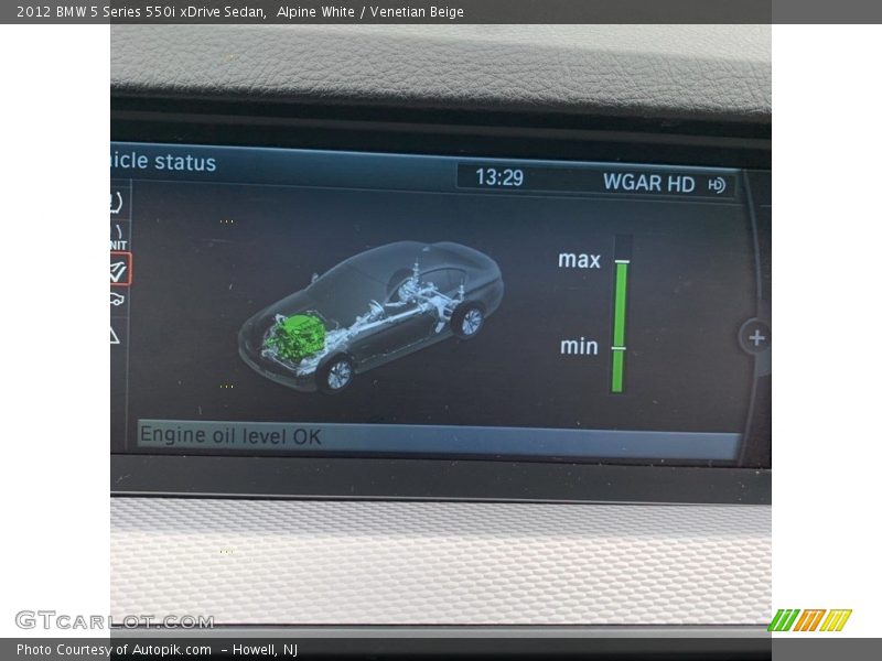 Alpine White / Venetian Beige 2012 BMW 5 Series 550i xDrive Sedan