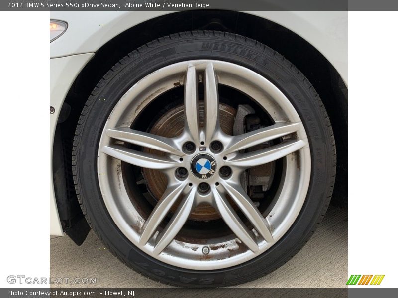 Alpine White / Venetian Beige 2012 BMW 5 Series 550i xDrive Sedan