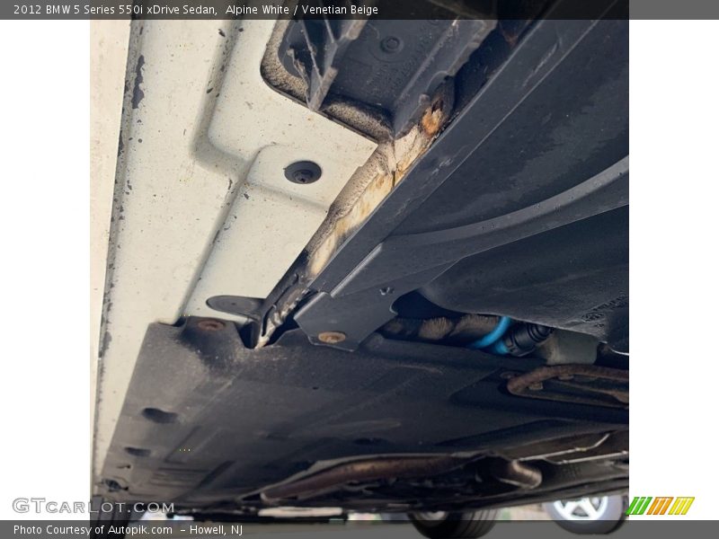 Alpine White / Venetian Beige 2012 BMW 5 Series 550i xDrive Sedan