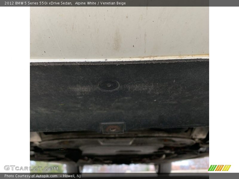 Alpine White / Venetian Beige 2012 BMW 5 Series 550i xDrive Sedan