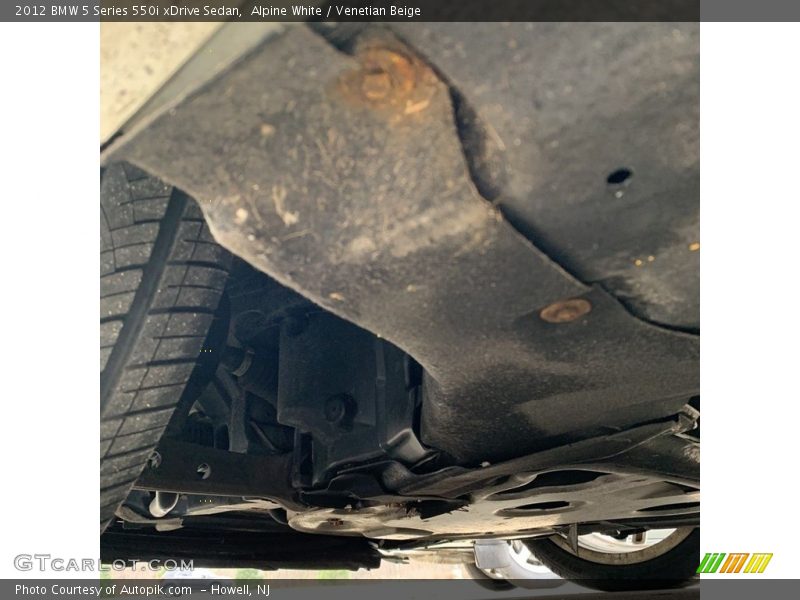 Alpine White / Venetian Beige 2012 BMW 5 Series 550i xDrive Sedan