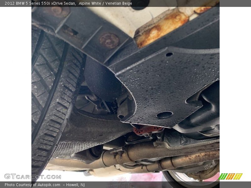 Alpine White / Venetian Beige 2012 BMW 5 Series 550i xDrive Sedan