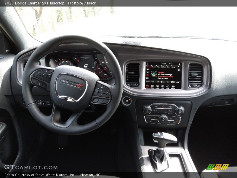 Frostbite / Black 2023 Dodge Charger SXT Blacktop
