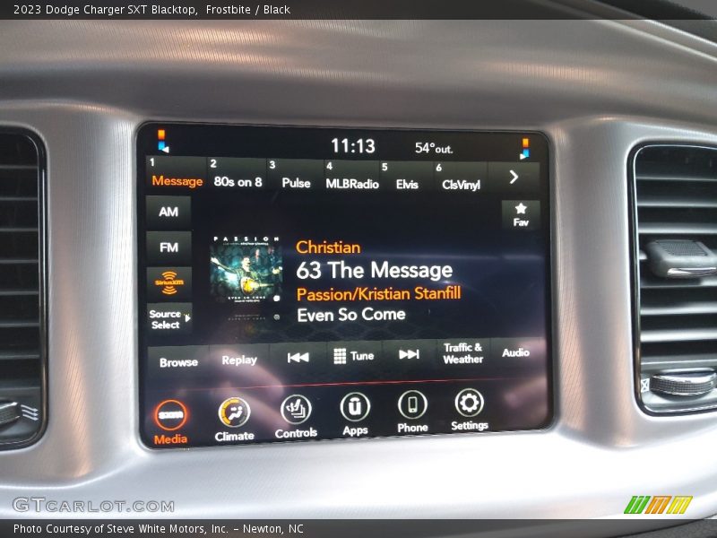 Controls of 2023 Charger SXT Blacktop