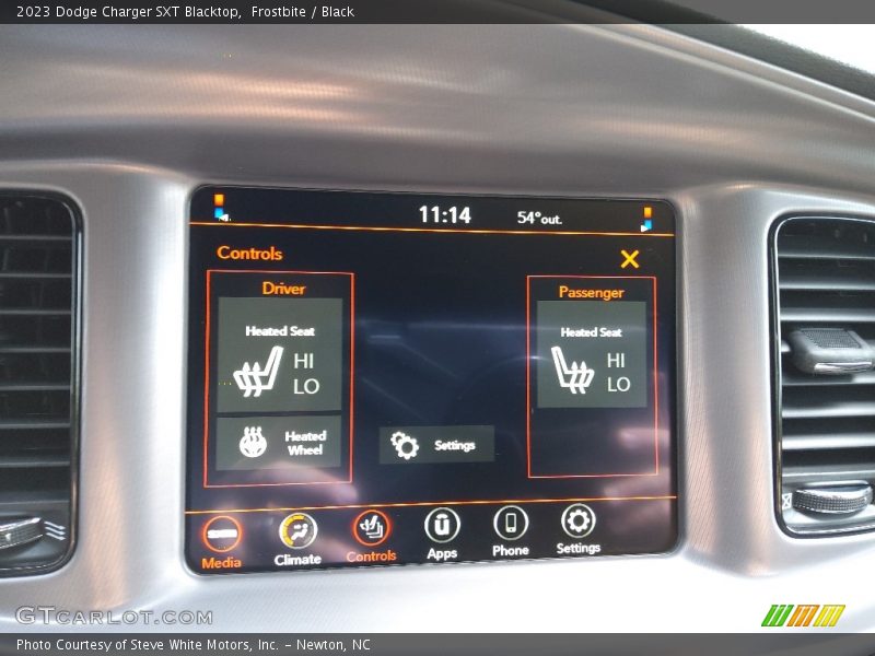 Controls of 2023 Charger SXT Blacktop