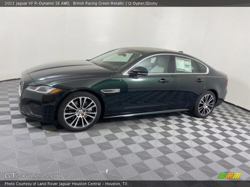 British Racing Green Metallic / Lt Oyster/Ebony 2023 Jaguar XF R-Dynamic SE AWD