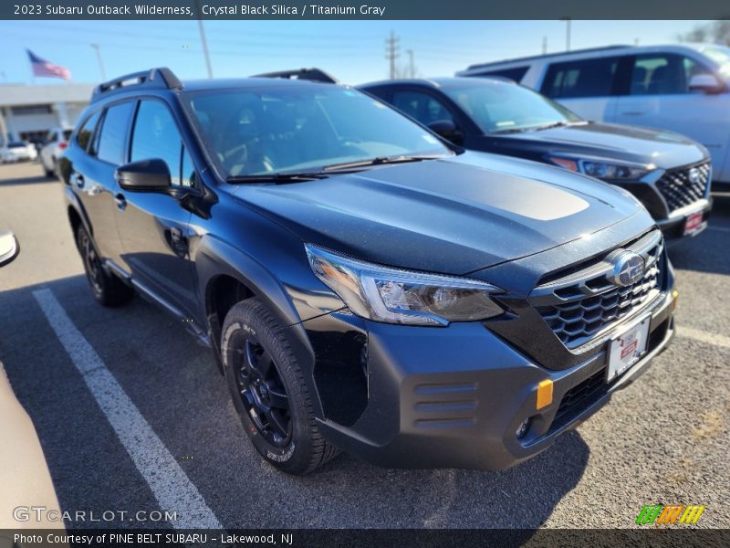 Crystal Black Silica / Titanium Gray 2023 Subaru Outback Wilderness