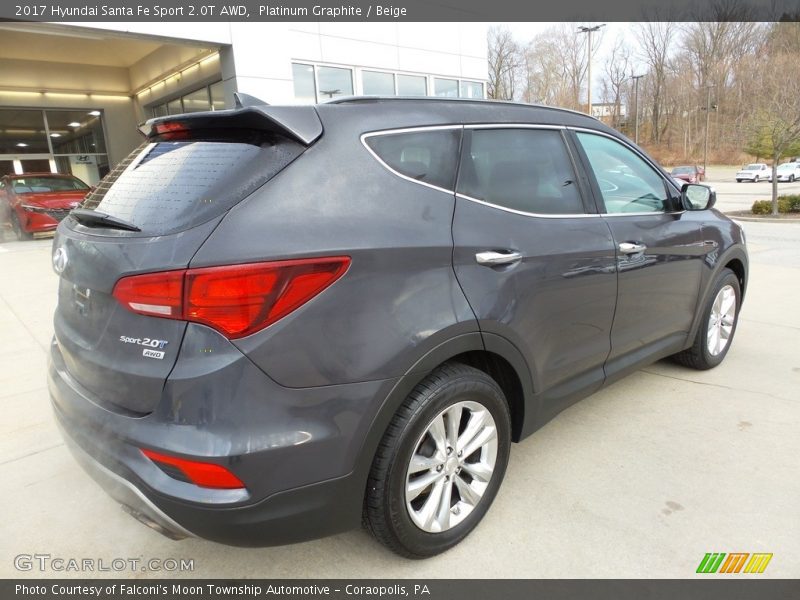 Platinum Graphite / Beige 2017 Hyundai Santa Fe Sport 2.0T AWD