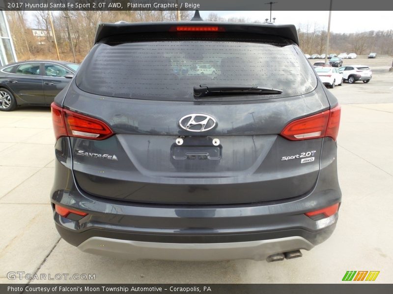 Platinum Graphite / Beige 2017 Hyundai Santa Fe Sport 2.0T AWD