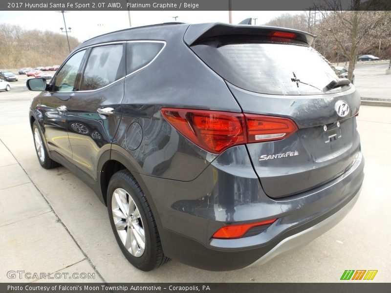 Platinum Graphite / Beige 2017 Hyundai Santa Fe Sport 2.0T AWD