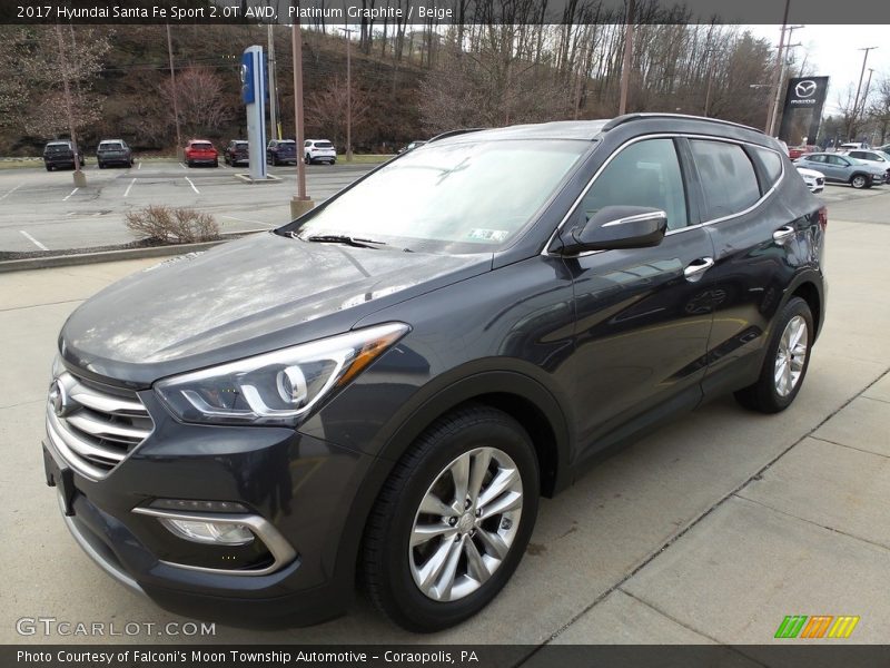 Front 3/4 View of 2017 Santa Fe Sport 2.0T AWD