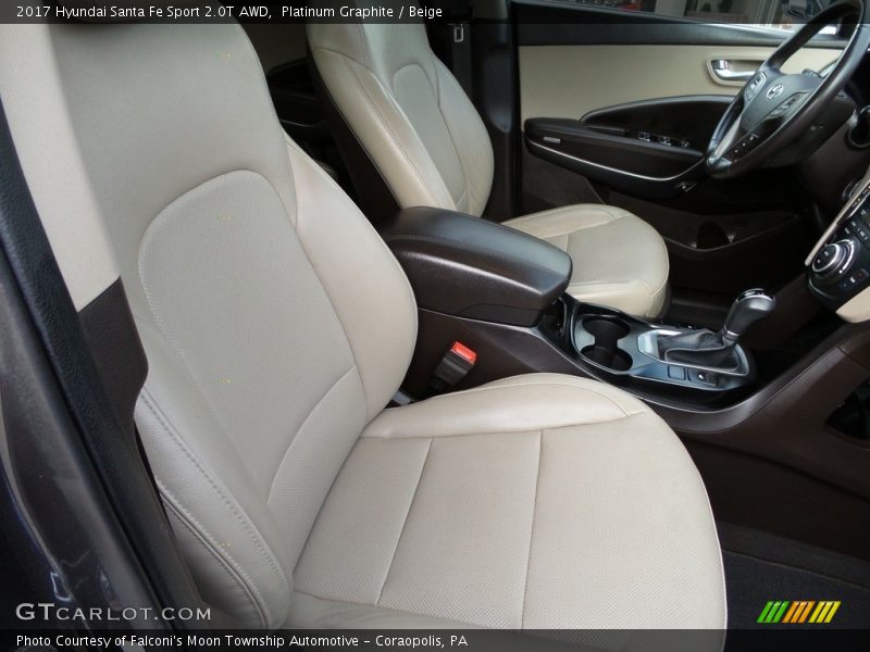 Front Seat of 2017 Santa Fe Sport 2.0T AWD
