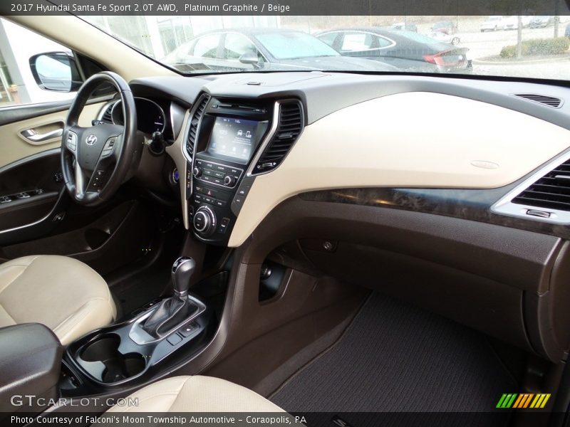 Dashboard of 2017 Santa Fe Sport 2.0T AWD