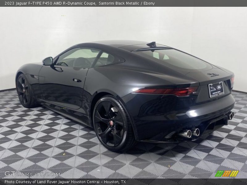 Santorini Black Metallic / Ebony 2023 Jaguar F-TYPE P450 AWD R-Dynamic Coupe