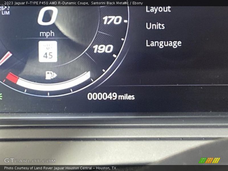Santorini Black Metallic / Ebony 2023 Jaguar F-TYPE P450 AWD R-Dynamic Coupe