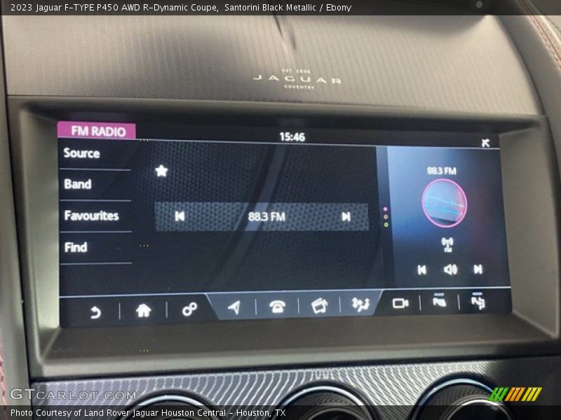 Controls of 2023 F-TYPE P450 AWD R-Dynamic Coupe