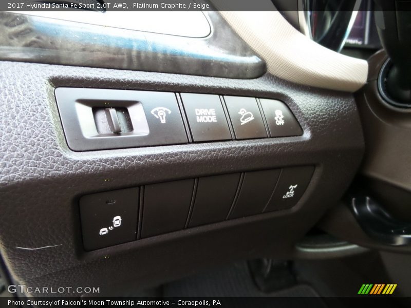 Controls of 2017 Santa Fe Sport 2.0T AWD