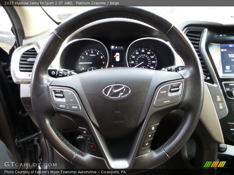  2017 Santa Fe Sport 2.0T AWD Steering Wheel