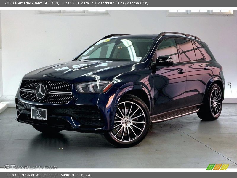 Lunar Blue Metallic / Macchiato Beige/Magma Grey 2020 Mercedes-Benz GLE 350