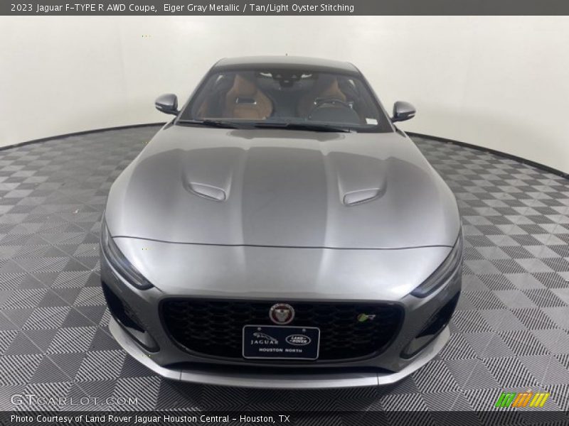 Eiger Gray Metallic / Tan/Light Oyster Stitching 2023 Jaguar F-TYPE R AWD Coupe