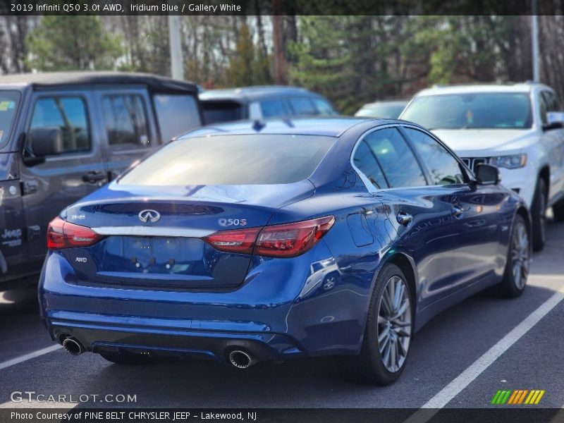 Iridium Blue / Gallery White 2019 Infiniti Q50 3.0t AWD