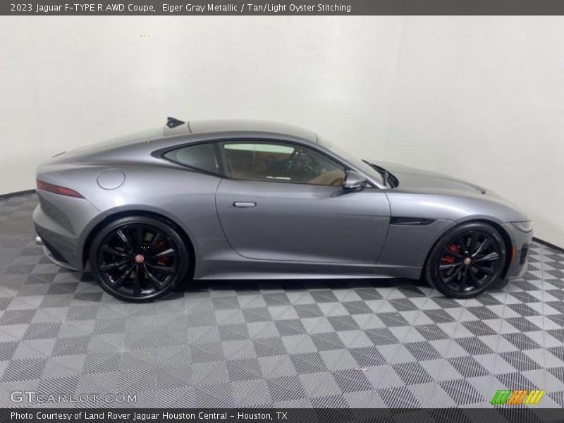 Eiger Gray Metallic / Tan/Light Oyster Stitching 2023 Jaguar F-TYPE R AWD Coupe