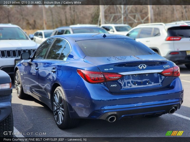 Iridium Blue / Gallery White 2019 Infiniti Q50 3.0t AWD