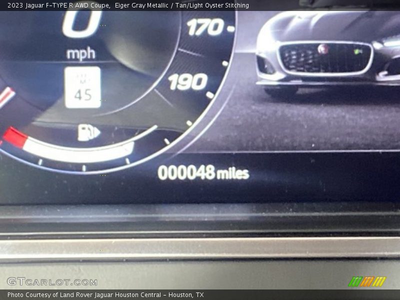 Eiger Gray Metallic / Tan/Light Oyster Stitching 2023 Jaguar F-TYPE R AWD Coupe