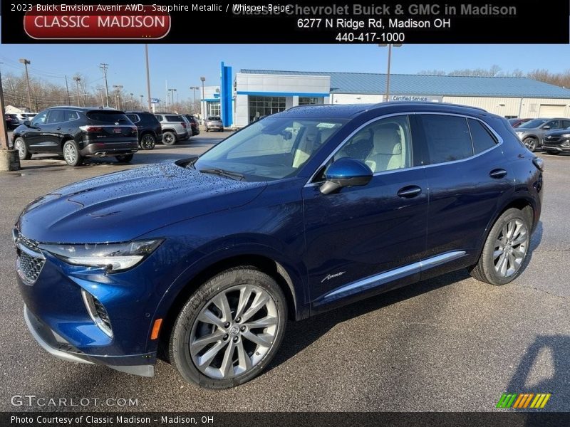 Sapphire Metallic / Whisper Beige 2023 Buick Envision Avenir AWD