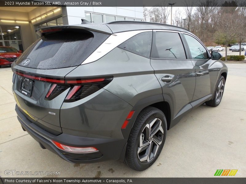 Amazon Gray / Black 2023 Hyundai Tucson SEL AWD