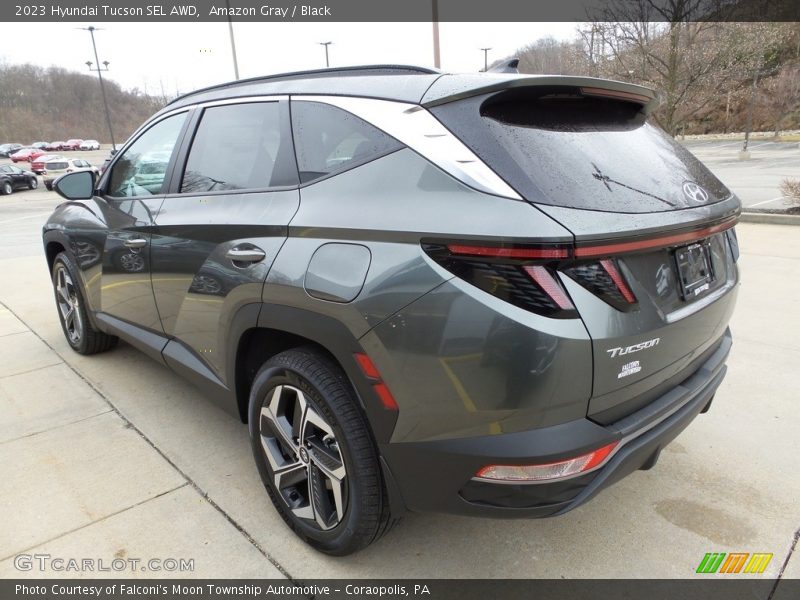 Amazon Gray / Black 2023 Hyundai Tucson SEL AWD