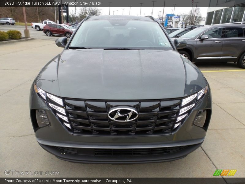Amazon Gray / Black 2023 Hyundai Tucson SEL AWD