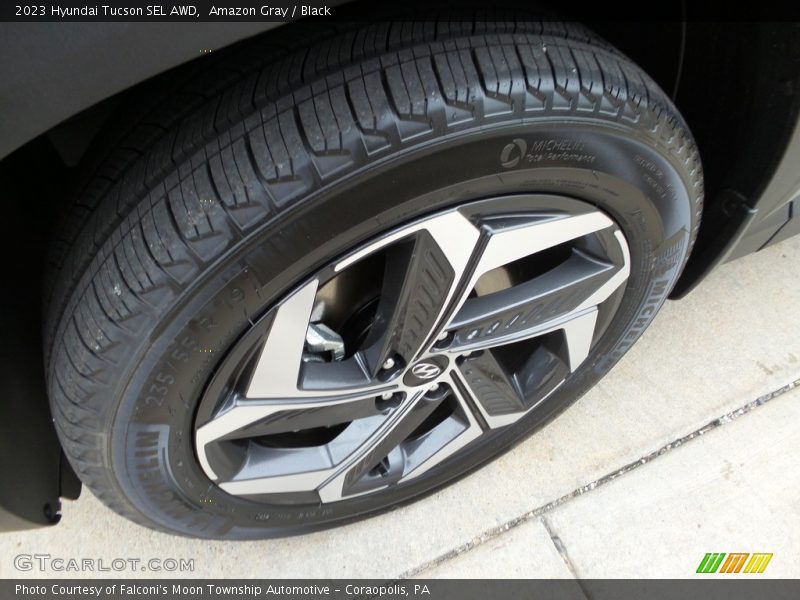 Amazon Gray / Black 2023 Hyundai Tucson SEL AWD
