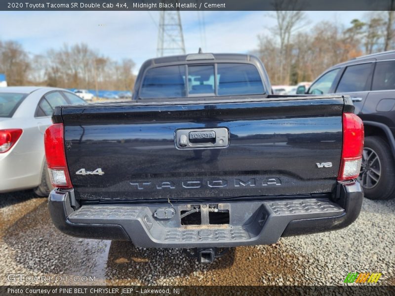 Midnight Black Metallic / Cement 2020 Toyota Tacoma SR Double Cab 4x4