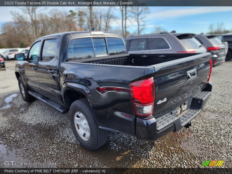 Midnight Black Metallic / Cement 2020 Toyota Tacoma SR Double Cab 4x4