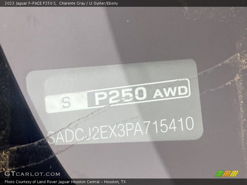 Charente Gray / Lt Oyster/Ebony 2023 Jaguar F-PACE P250 S