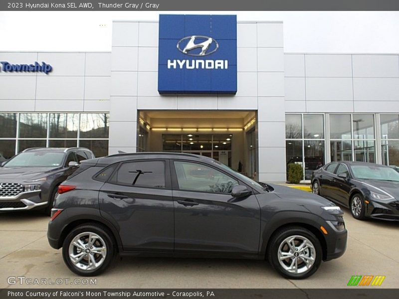 Thunder Gray / Gray 2023 Hyundai Kona SEL AWD