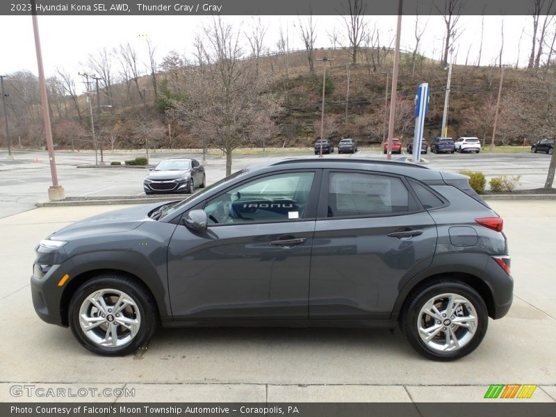 Thunder Gray / Gray 2023 Hyundai Kona SEL AWD