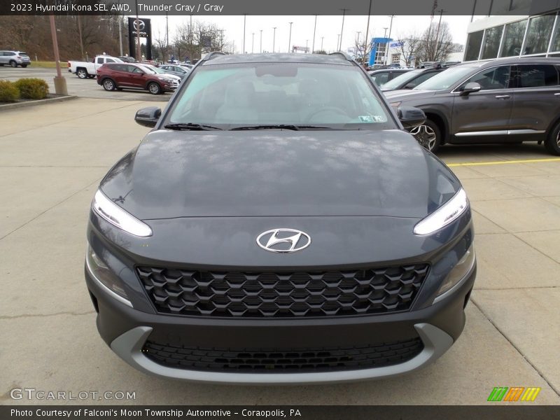 Thunder Gray / Gray 2023 Hyundai Kona SEL AWD